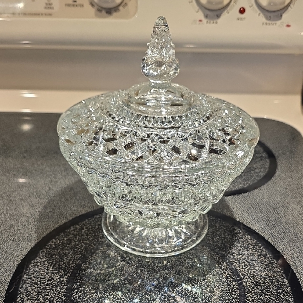 Elegant Crystal Candy Dish